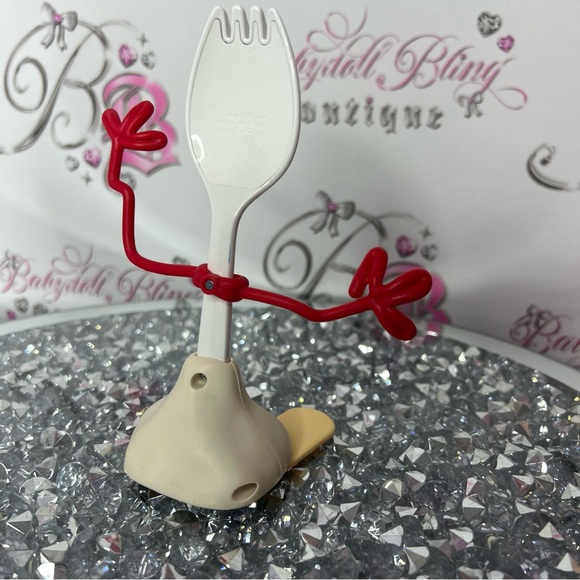 Disney Toy Story forky Bonnie cute cutlery Toy on wheels plastic fork blushing - Picture 5 of 6